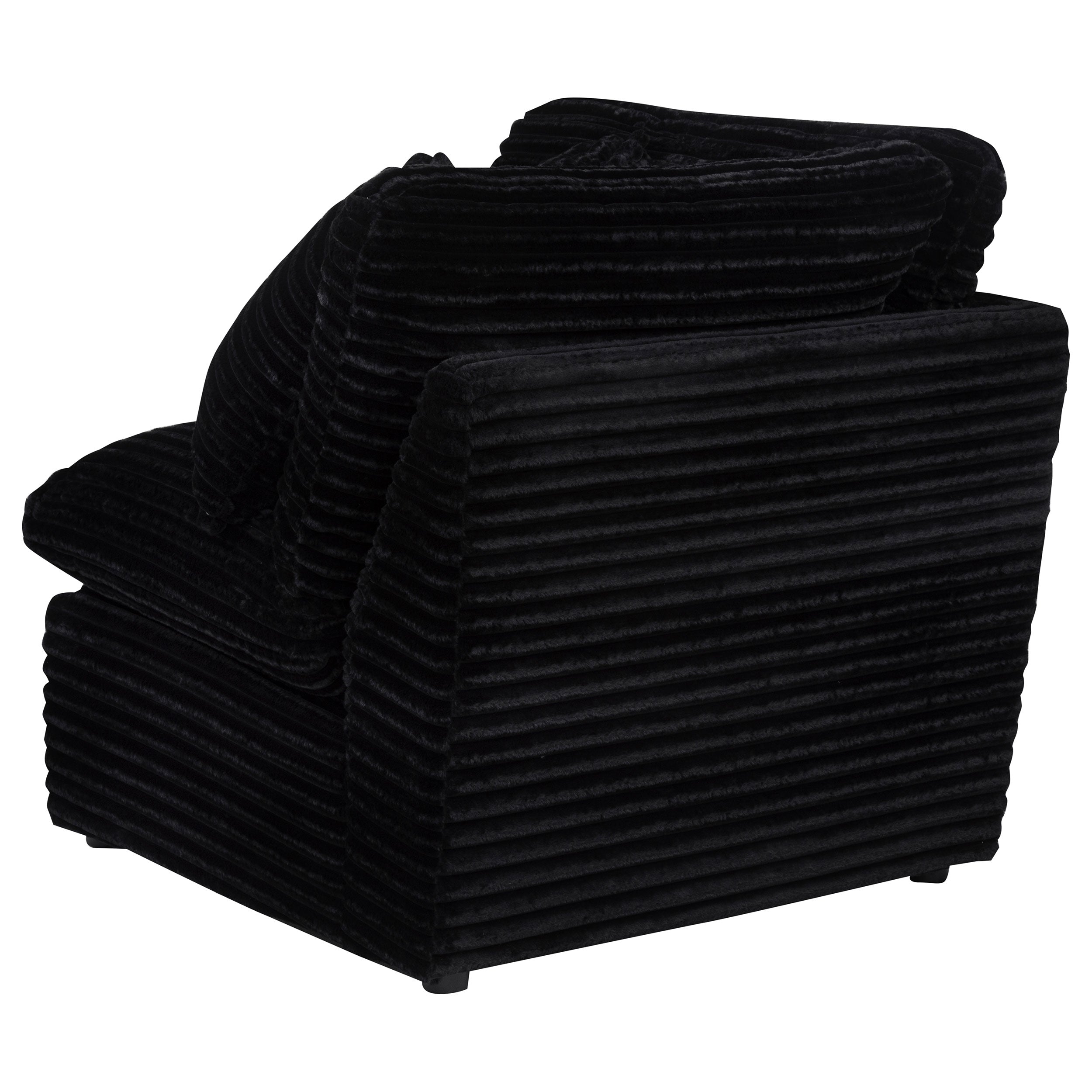 Collins Modular Corner Chair Black — view 5