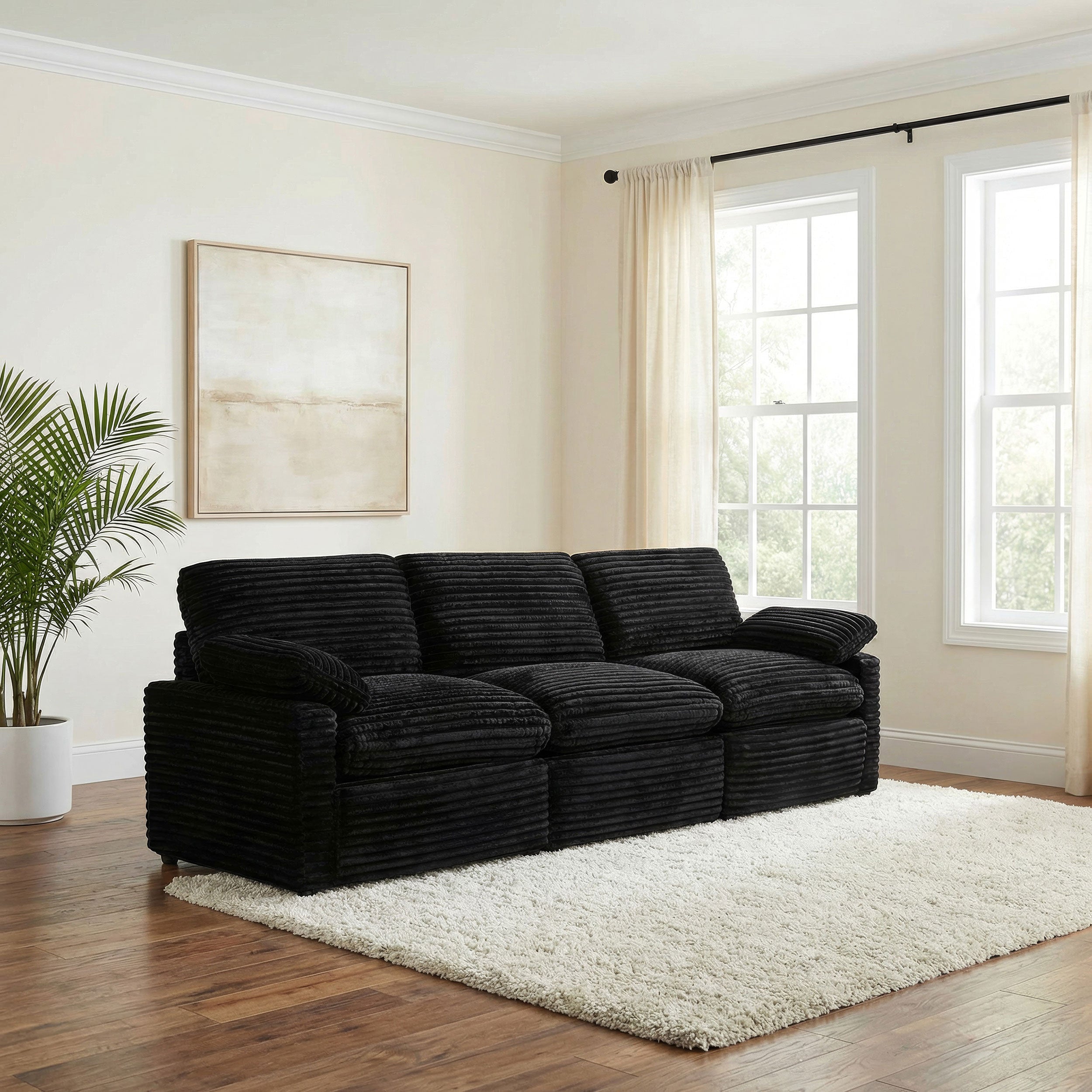Collins Modular Power Sofa Black — view 2