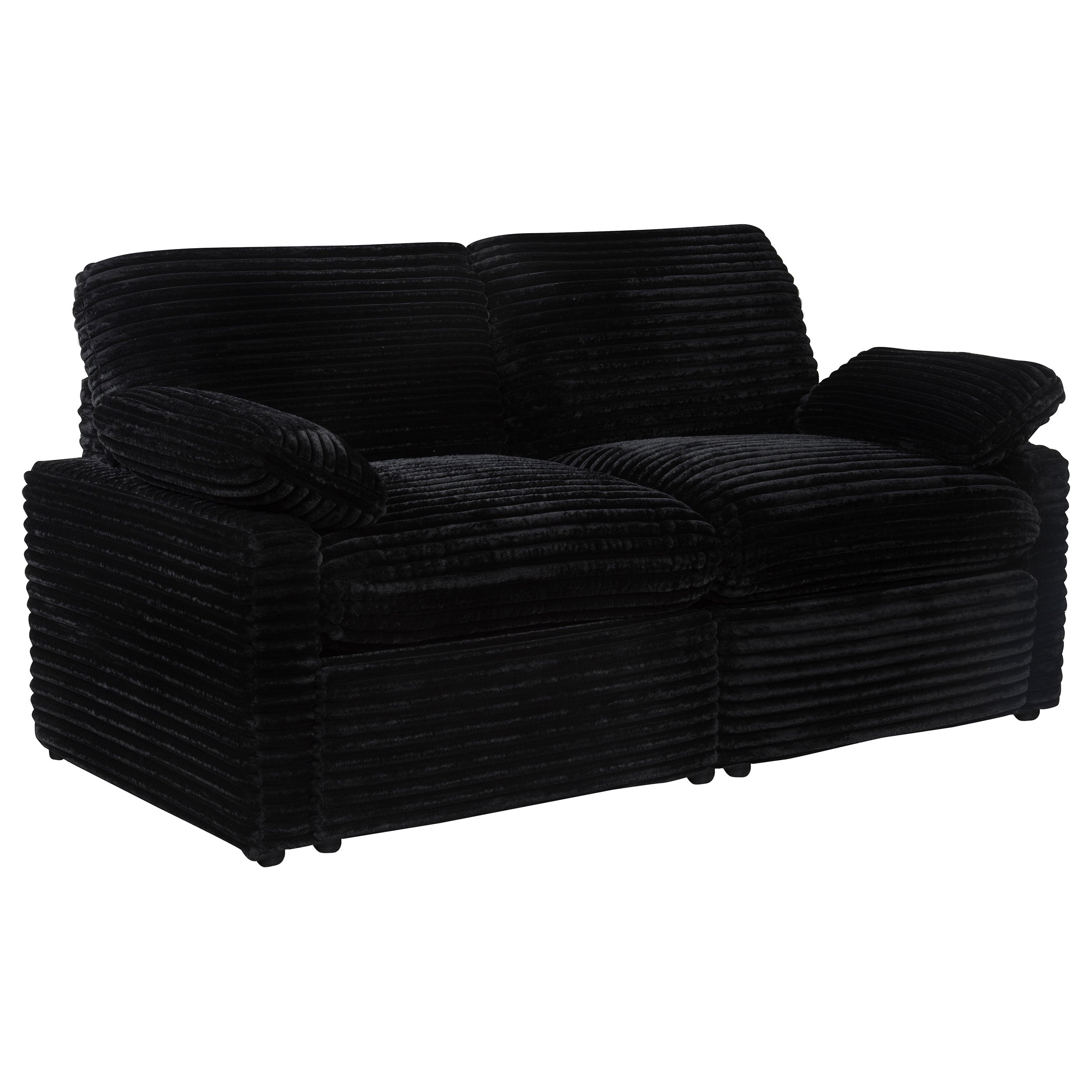 Collins Modular Power Loveseat Black — view 1