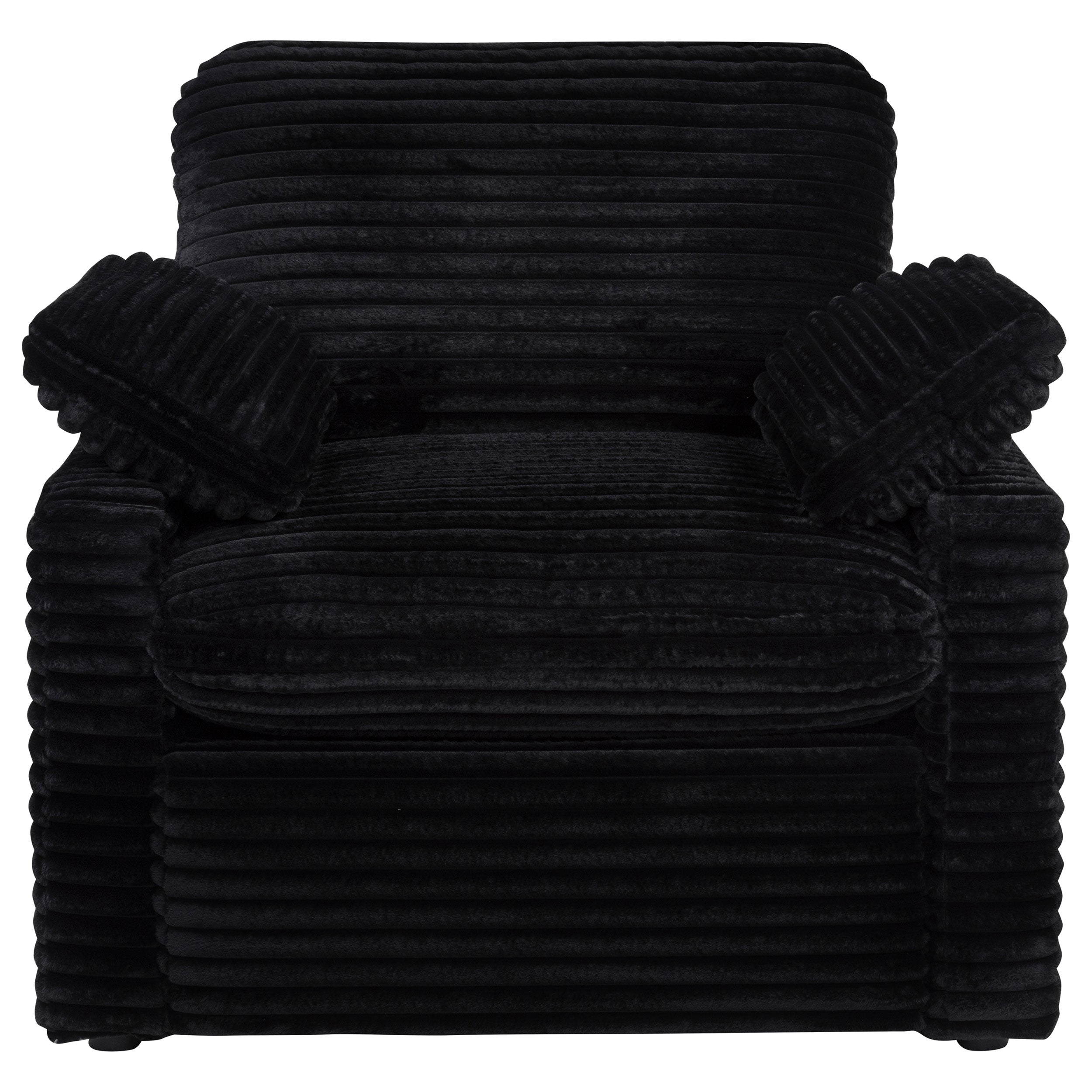 Collins Upholstered Power Recliner Chair Black — view 6
