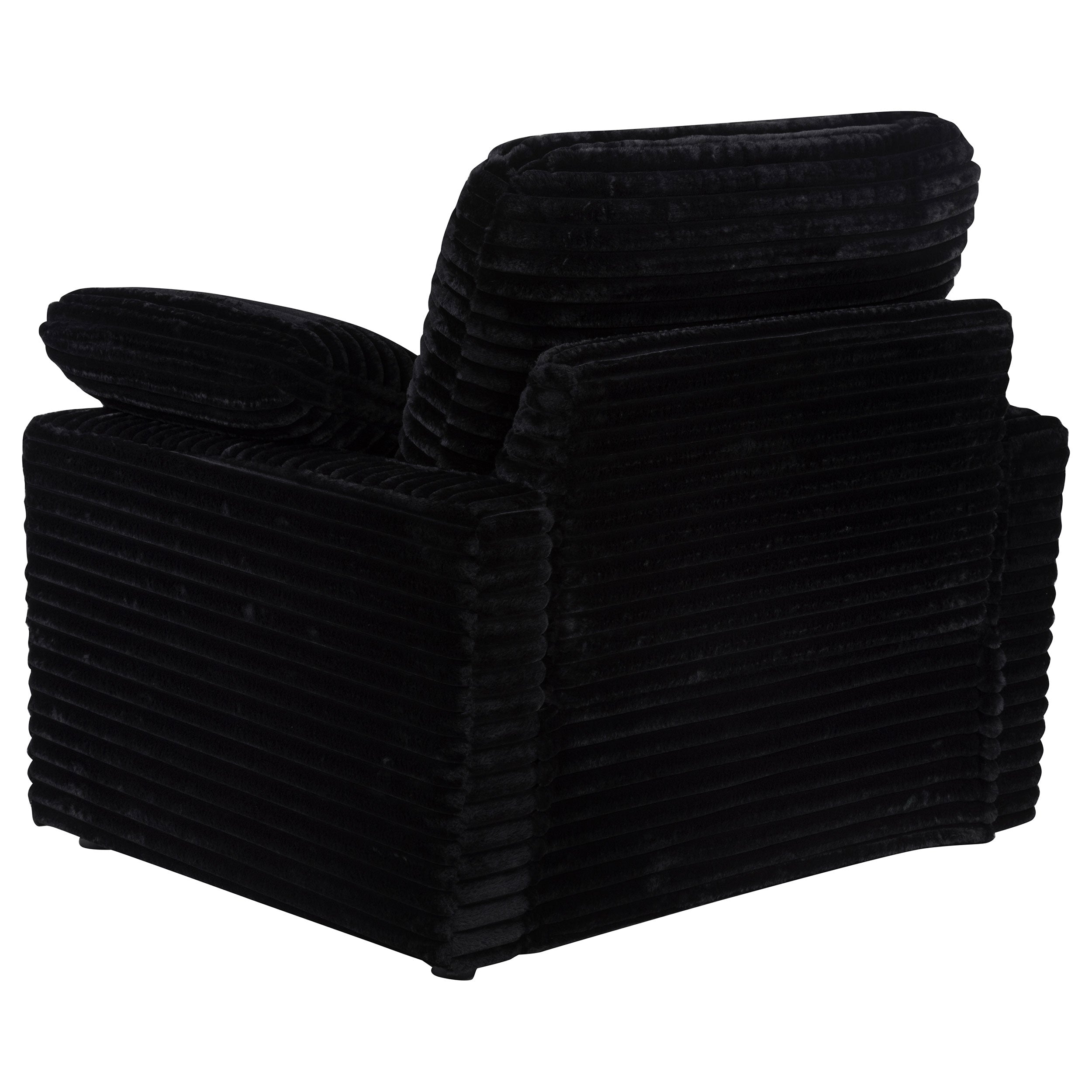 Collins Upholstered Power Recliner Chair Black — view 9
