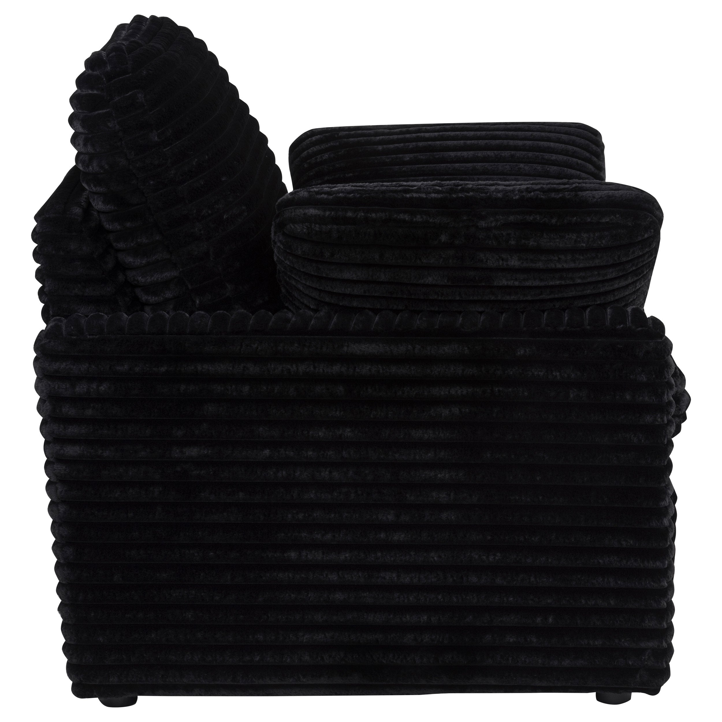 Collins Upholstered Power Recliner Chair Black — view 11