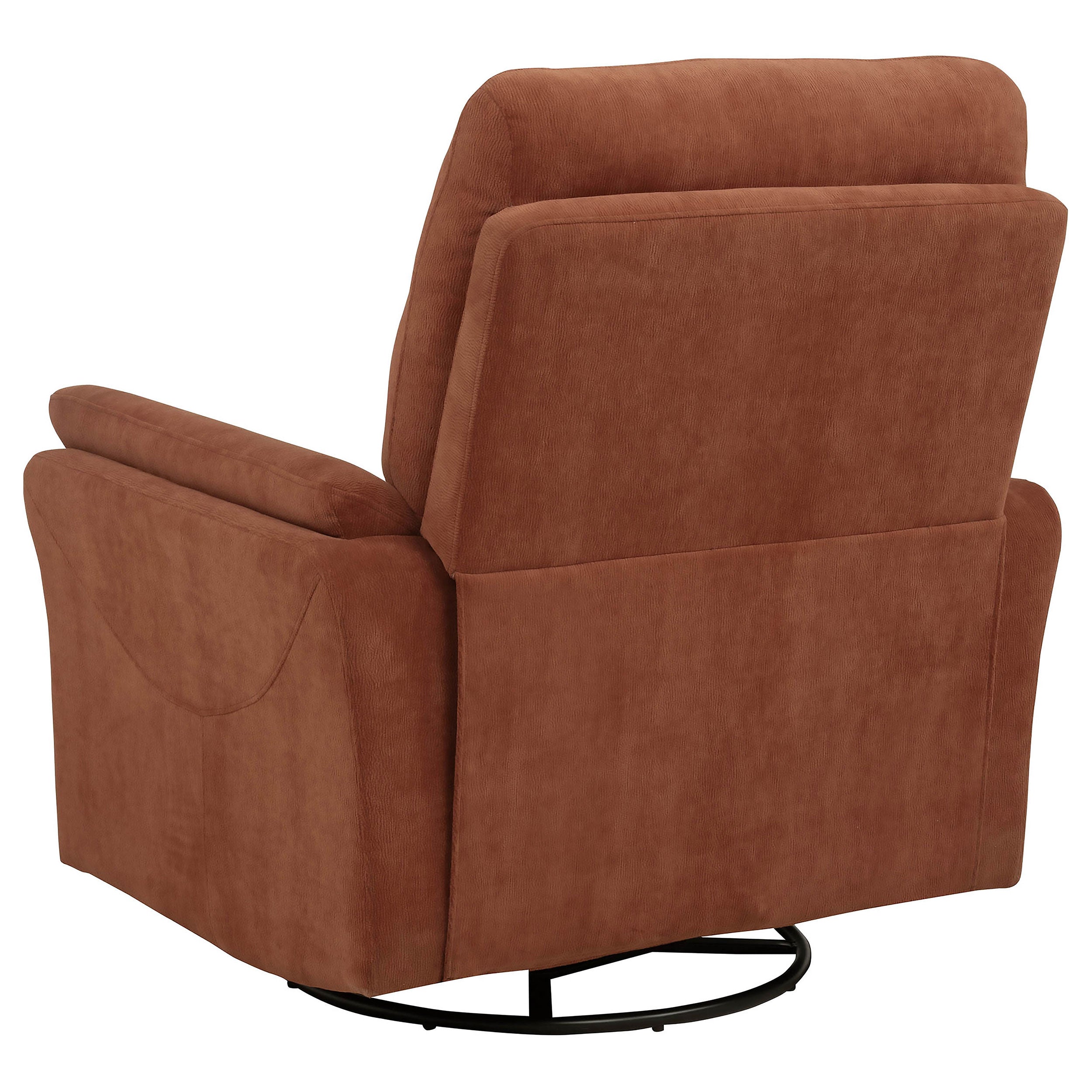 Adler Upholstered Power Swivel Glider Recliner Rust — view 7