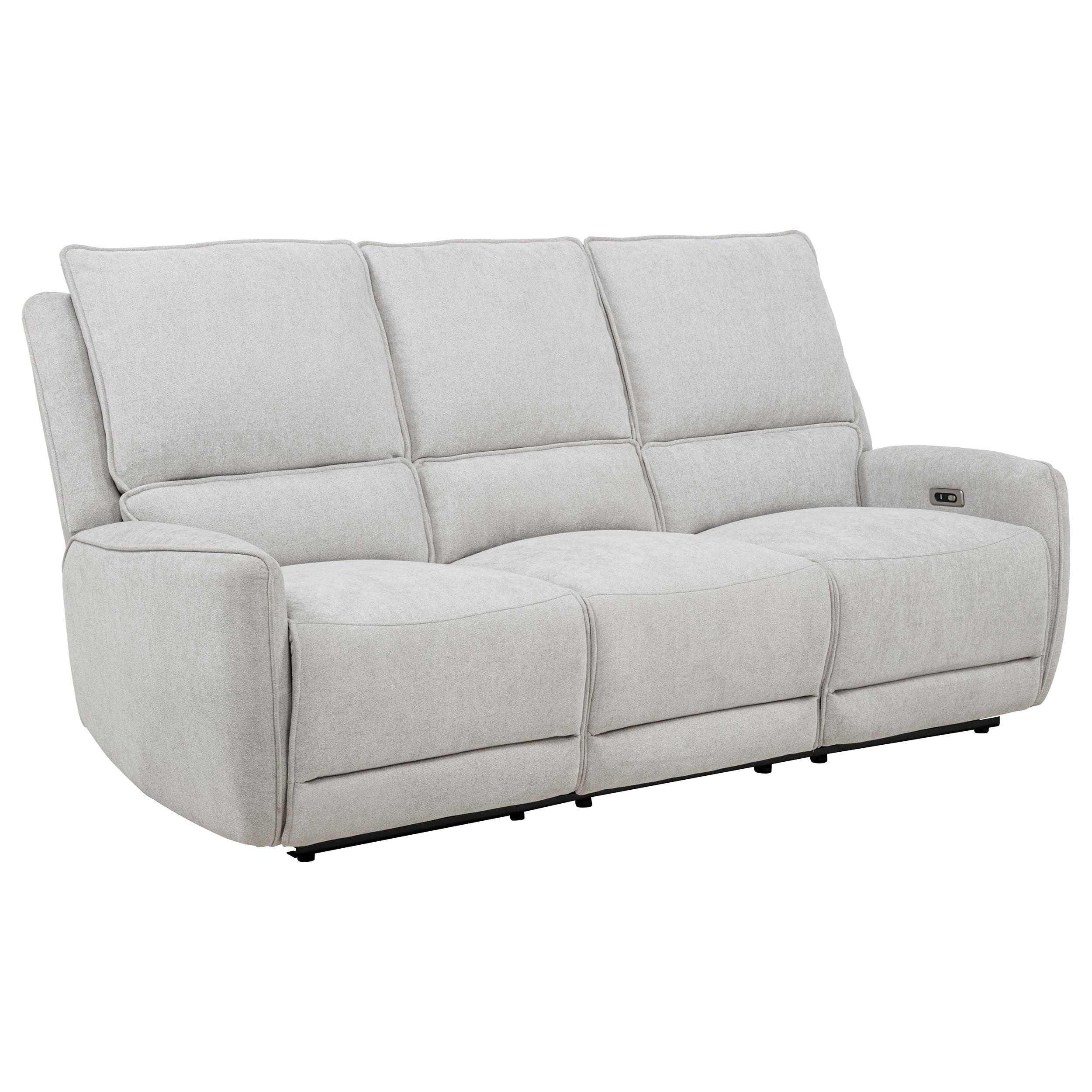 Sylmar 2-piece Chenille Power Reclining Sofa Set Dove Grey — view 3