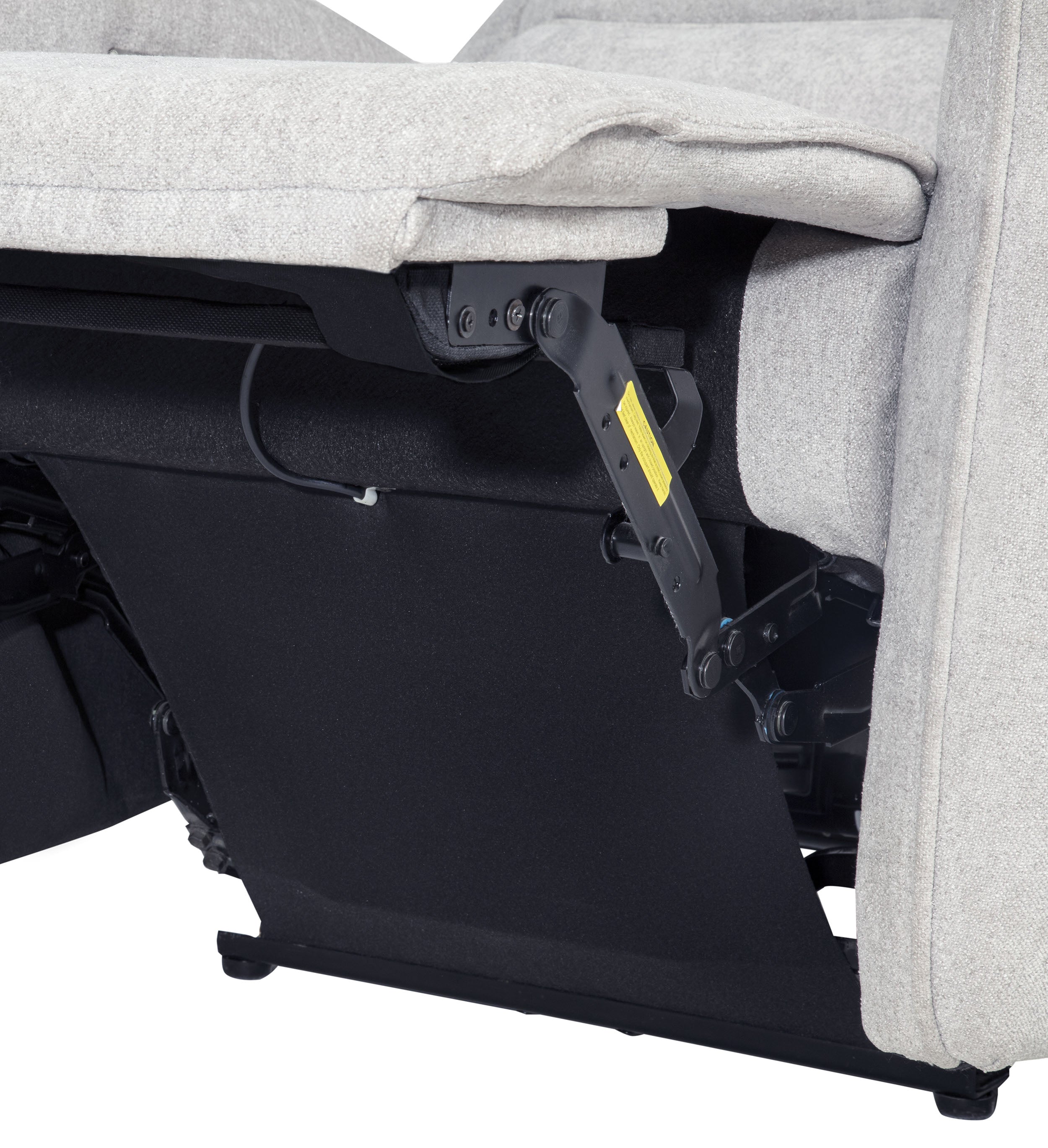 Sylmar Chenille Upholstered Power Recliner Dove Grey — view 12
