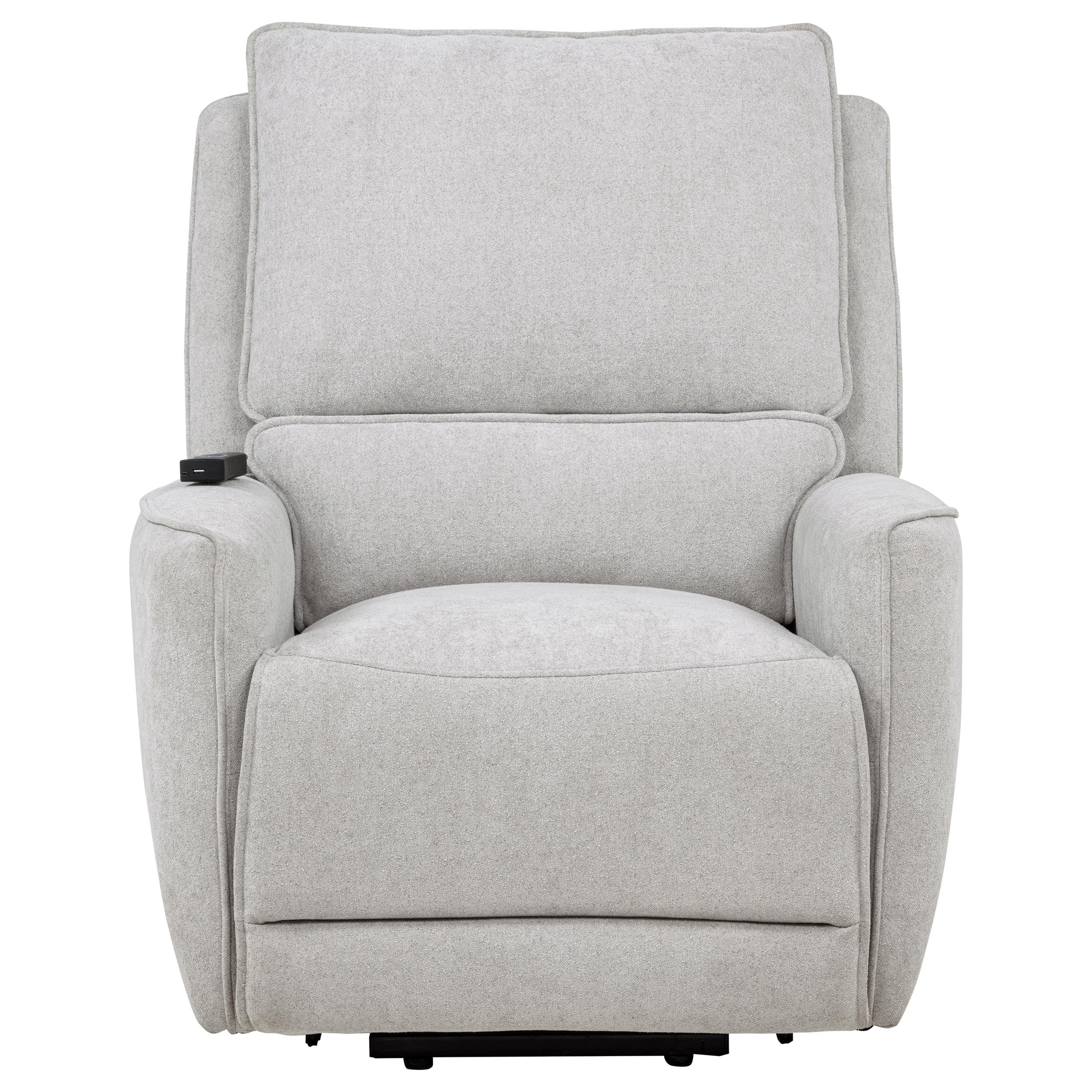 Sylmar Chenille Upholstered Dual Power Lift Recliner Dove Grey — view 6
