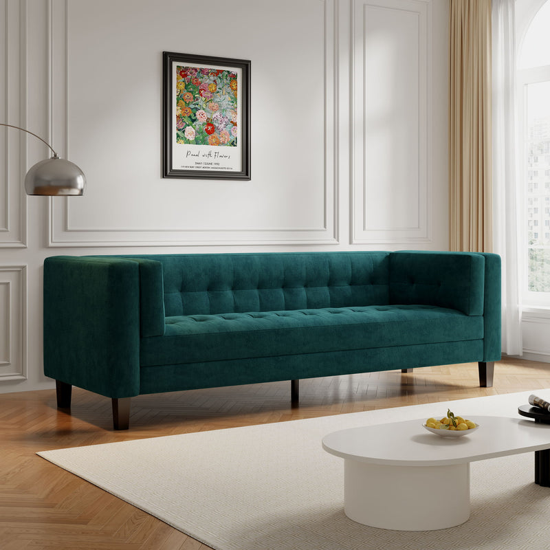 3 Seater Upholstered Tufted Sofa