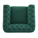 Chesterfield Style Swivel Club Chair With Button Tufted