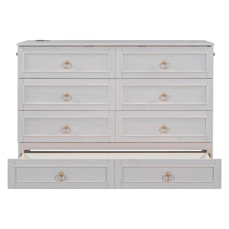 Murphy Bed With Large Drawers And Stylish Design