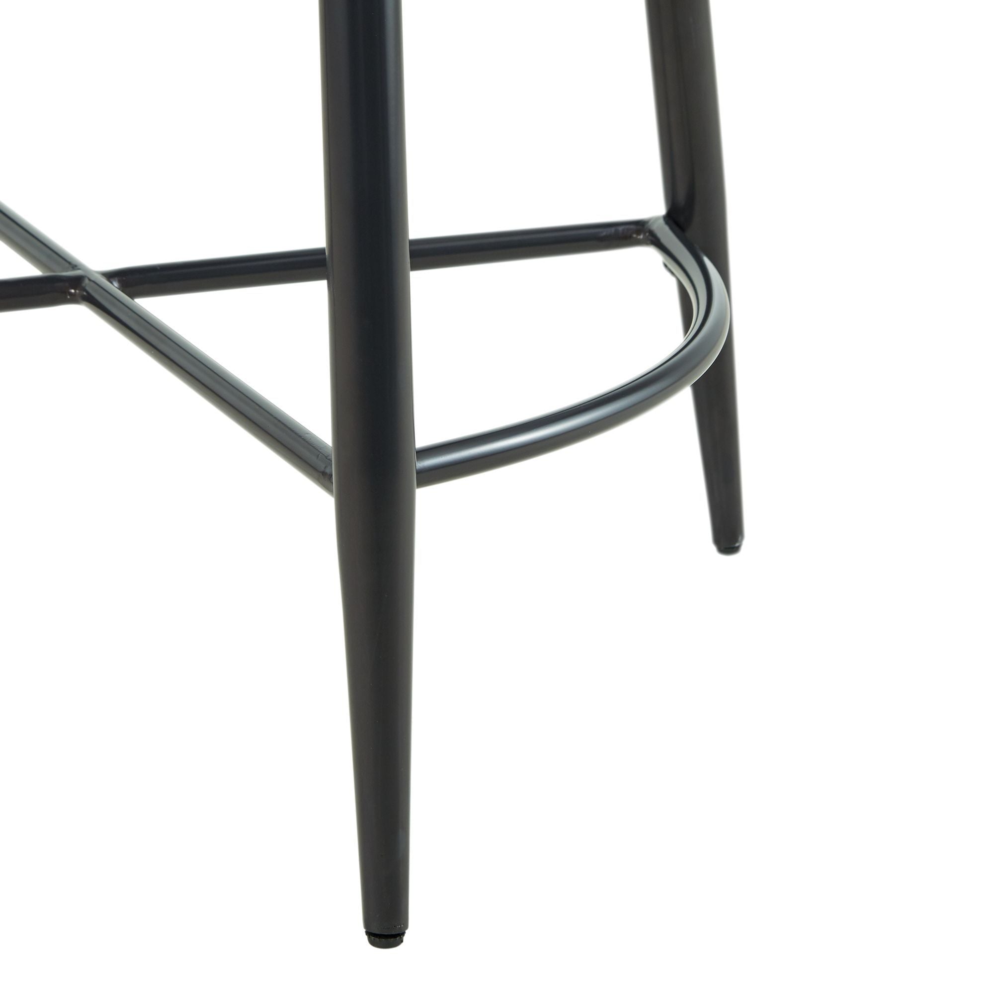 Riko - Counter Height Side Chair (Set of 2) - Gray/Gun Metal