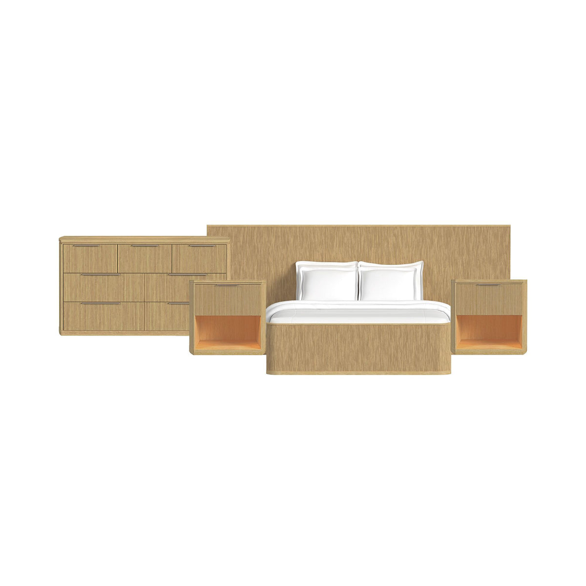 Sylvie Wall Bed Bedroom Set in Dark Brown by Elements International, view 9