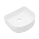 Vessel Bathroom Sink With Design - White