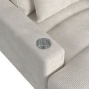 Arizona - Chaise With 1 Pillow 20", 2 Cupholders And 2 USB