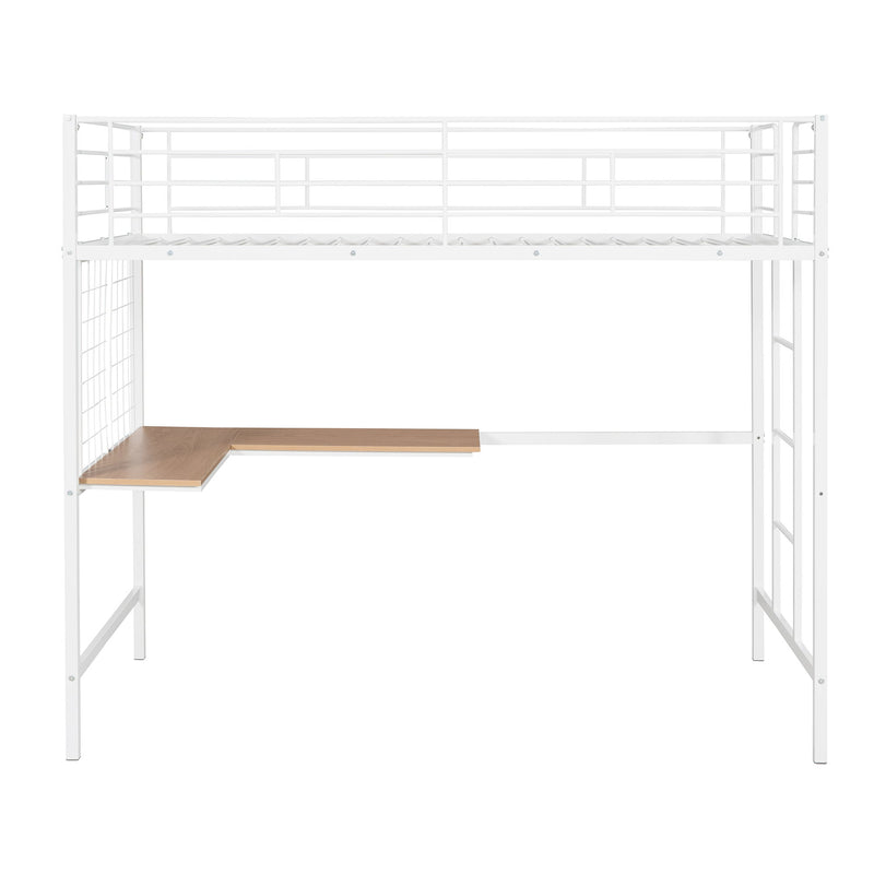 Bed With Desk And Grid