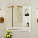 Bathroom Mirror Medicine Cabinet Wall Mounted With Shelves