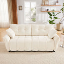 Modern Sofa & Pillows, Textured Cover, High Rebound Cushions