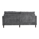 Mid Century Modern Chenille Fabric Loveseat Sofa, 2 Seat Upholstered Couch