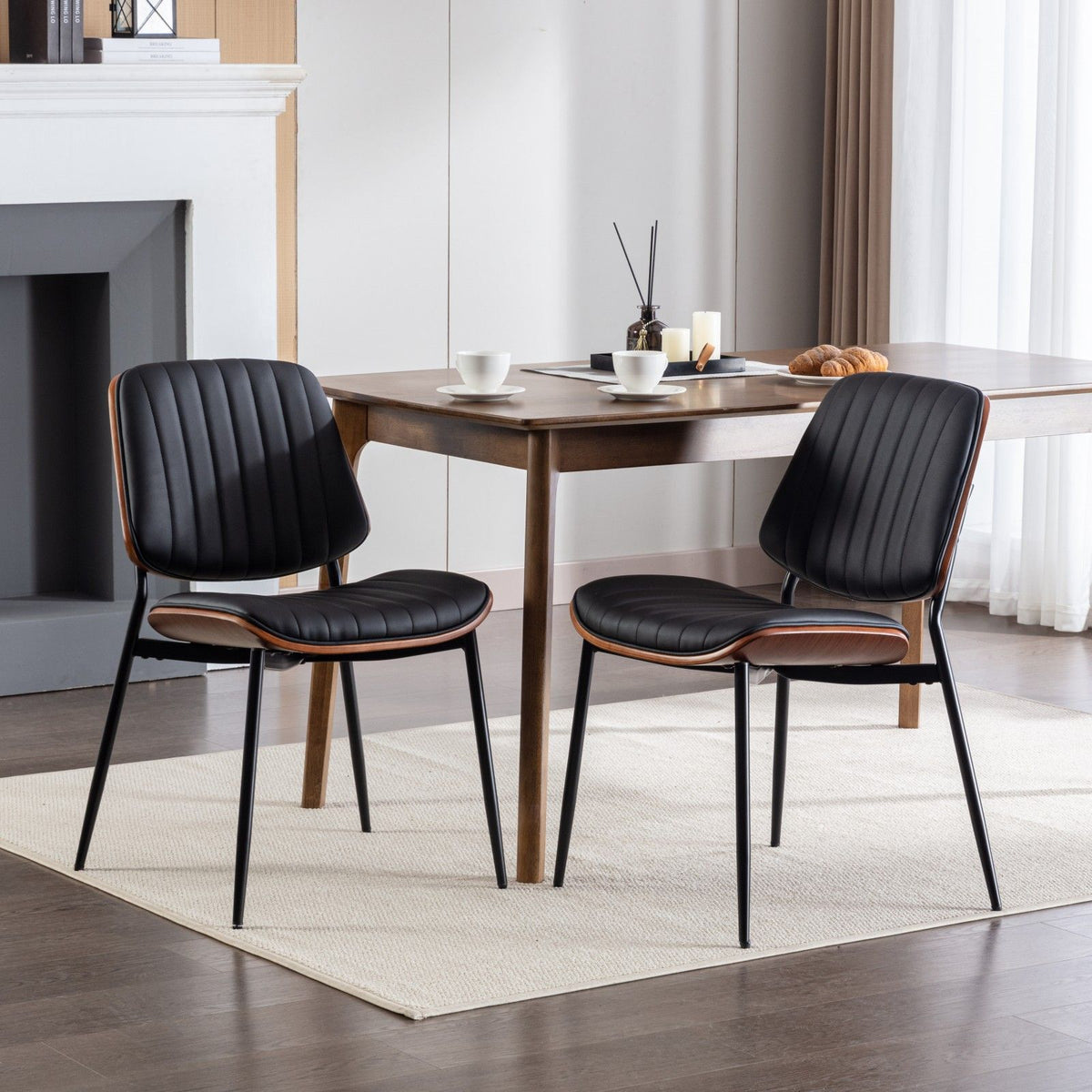 Kermit Chair Standard Walnut Black 2脚セット Outdoor Camping Folding Solid Wood Kermit Chair-Walnut-Black
