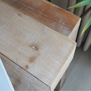 Modern Rustic Table With Sculpted Block Design