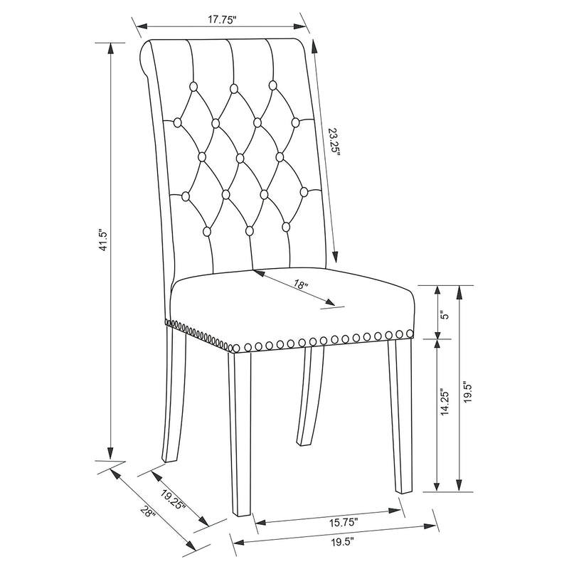 Parkins - 5 Piece Traditional Dining Set