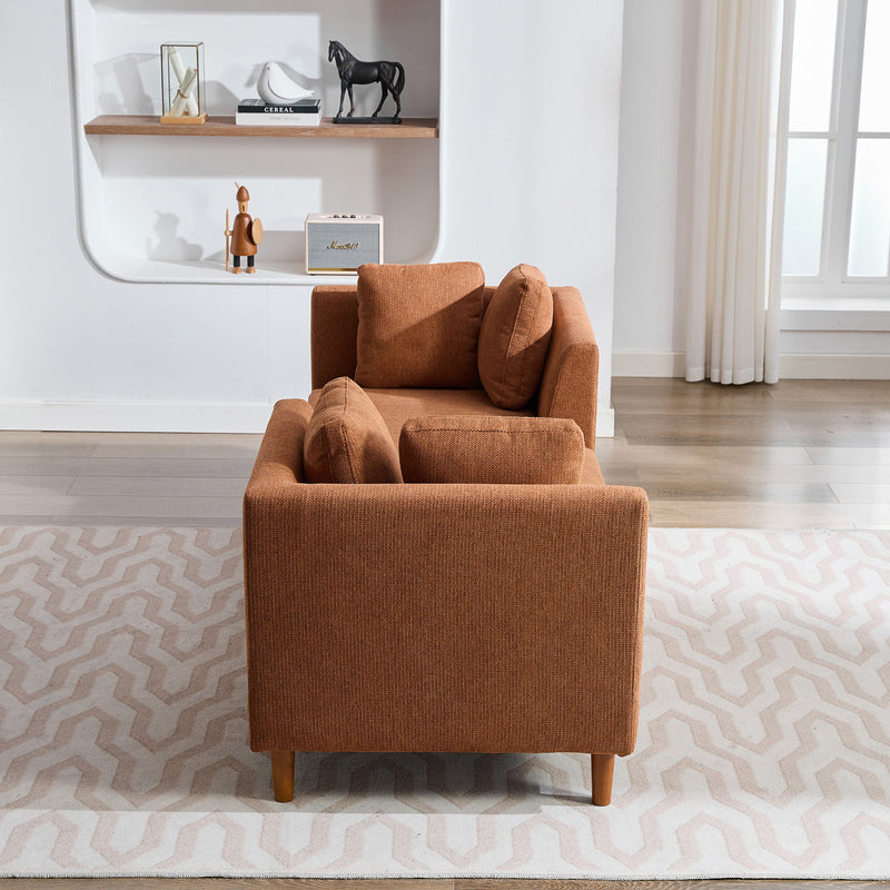 Wide Modern Double Sided Upholstered Chaise Lounge