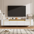 TV Stand For TVs Up To 80" With 4 Drawers And 2 Spacious Cabinets