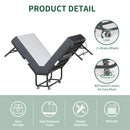 Twin Folding Bed With Memory Foam Mattress Portable Rollaway Bed Sturdy Metal Frame - Brushed Nickel