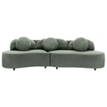 Modern Living Room Sofa Lamb Velvet Upholstered Couch Furniture For Home Or Office