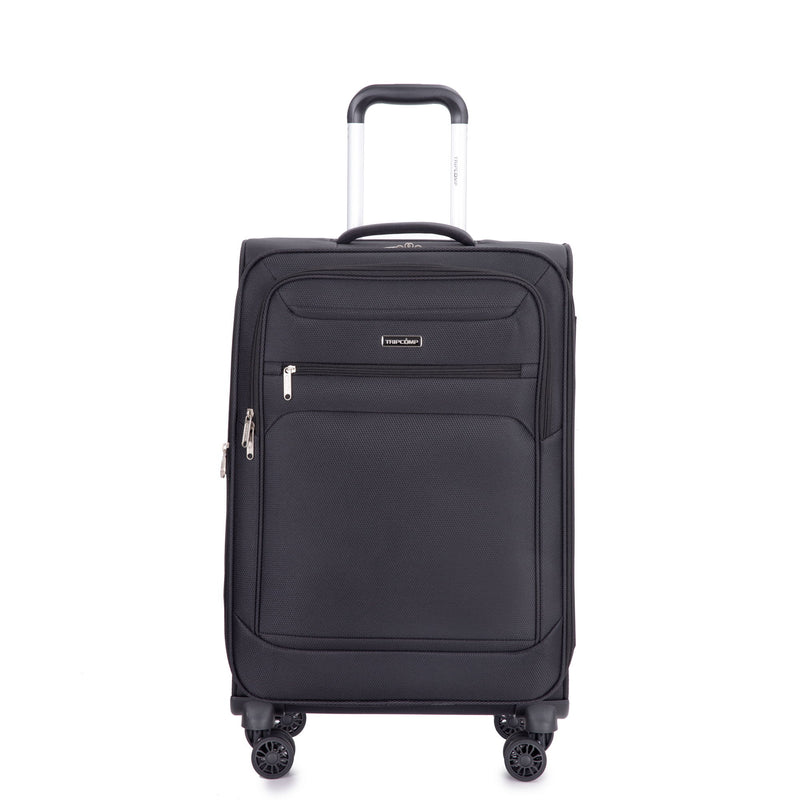 3 Piece Luggage Sets, Softshell Suitcase Spinner Wheels