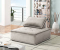 Anna - Velvet Armless Lounge Chair