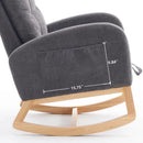 Accent Rocking Chair With Footrest, High Back