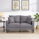 Modern Upholstered Loveseat Sofa, High Resilience