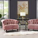 La Rosa - Victorian Tufted Upholstered Accent Chair