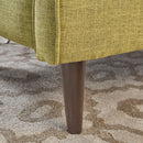 Mid-Century Modern Recliner With Button Tufted Waffle Stitch