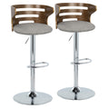 Cosi - Mid Century Modern Adjustable Barstool (Set of 2)