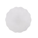 Outdoor End Table With Soft Wave Edge - Antique White