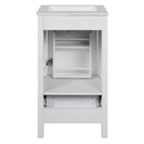 Bathroom Vanity With Ceramic Sink, Soft Close Drawers, Door Organizer, Divider Drawer, Adjustable Foot Pads