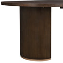 Modern Rustic Oval Dining Table With Double Pedestal Base