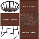 Zudora - Counter Height Chair (Set of 2) - Synthetic Leather & Black