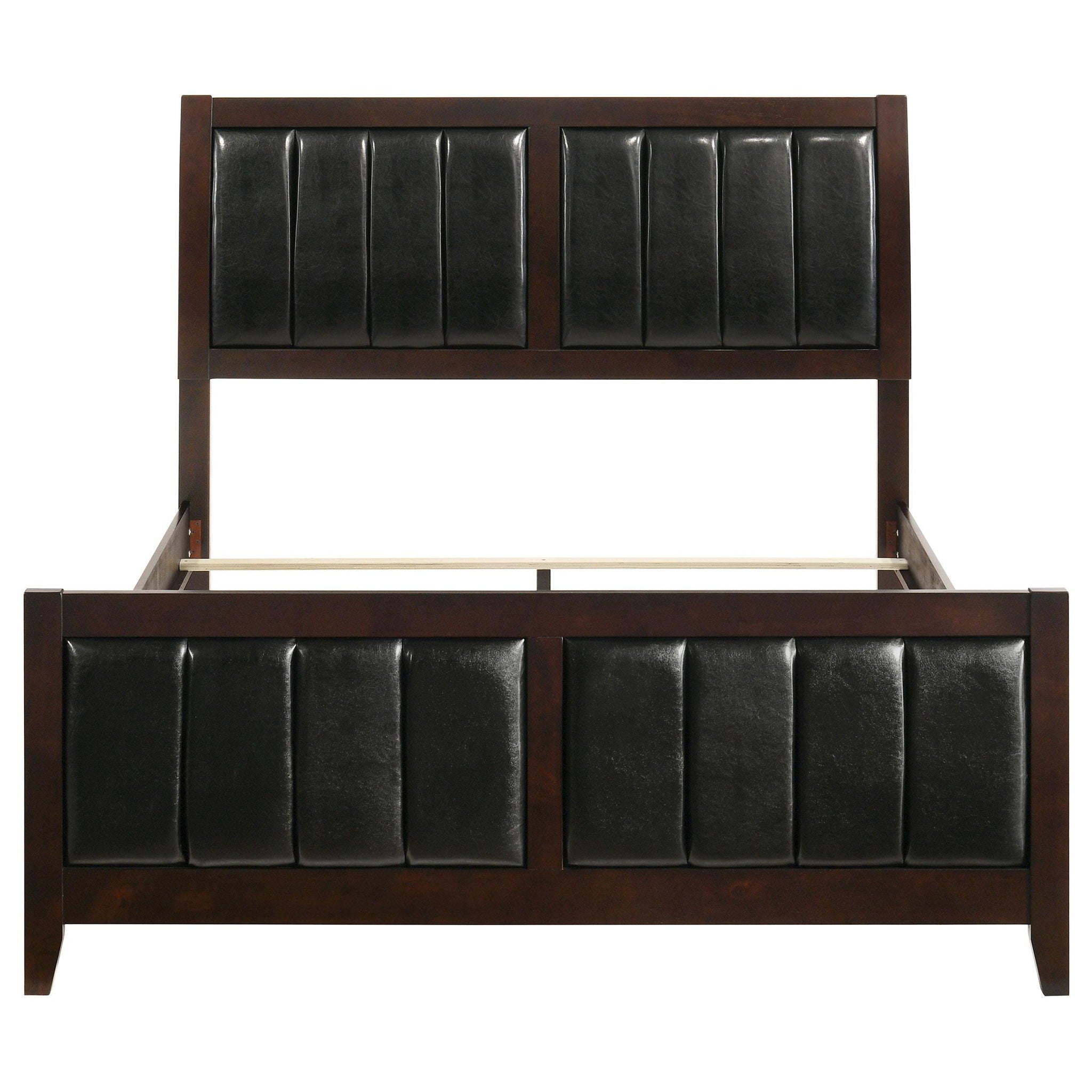 Carlton Wood Queen Panel Bed Cappuccino