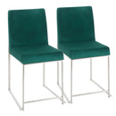 Fuji - Contemporary Modern Elegance High Back Dining Chair (Set of 2)