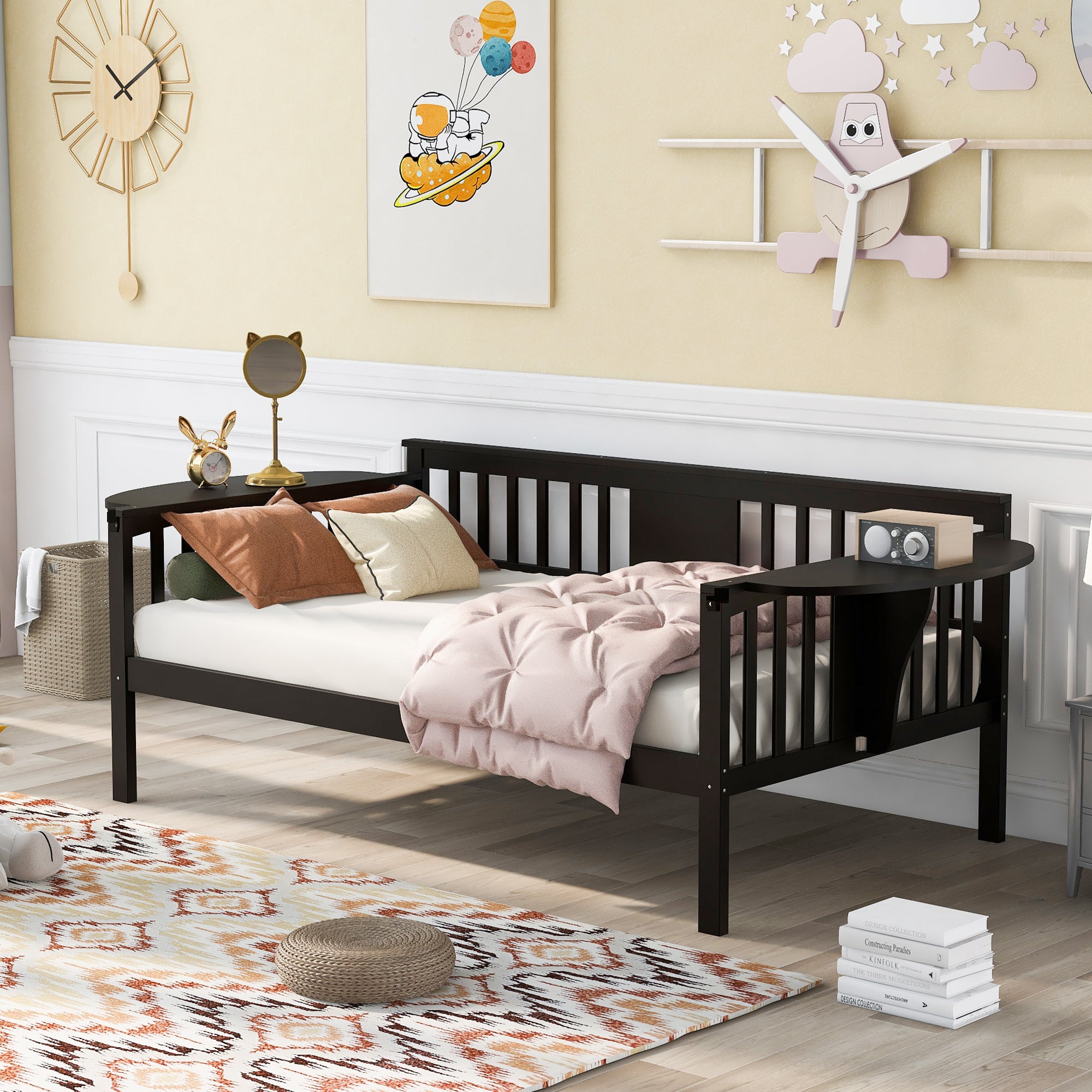 Twin size Daybed, Wood Slat Support, Espresso - Atlantic Fine Furniture Melbourne FL