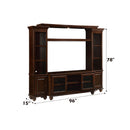 Dita - Entertainment Center - Walnut - Atlantic Fine Furniture Inc