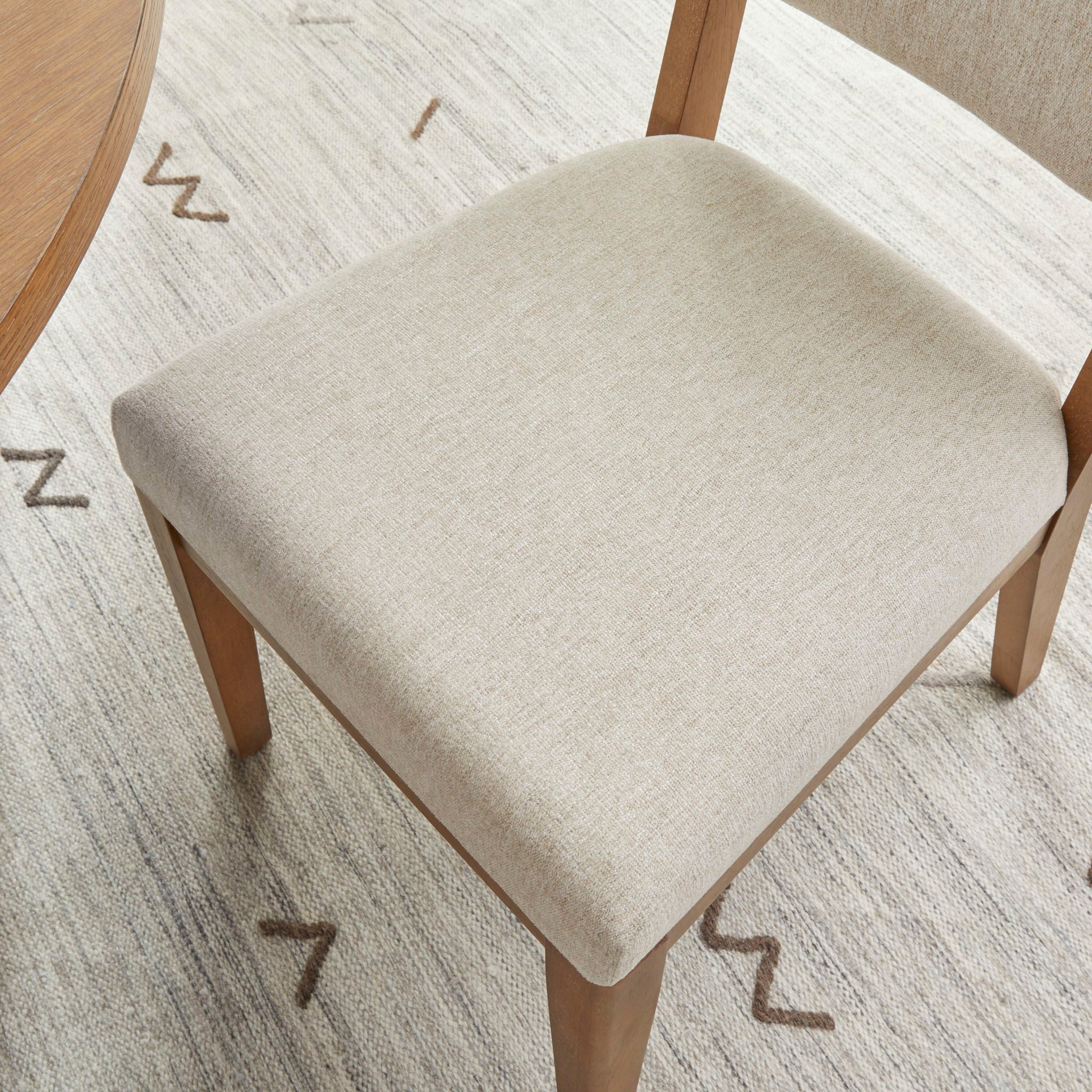 Millwork - Dining Chair (Set of 2) - White / Light Brown