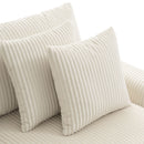 Sectional With Bluetooth Speakers L Shaped Couch With Console USB Charger, Cup Holders Storage Ottoman Deep And Wide Seat Cloud Sofa