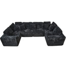 Modular U Shaped Sectional Sofa With Reversible Design