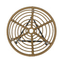 Petrichor - Outdoor Side Table With Tempered Glass And Steel Frame