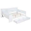 Daybed With 3 Drawers USB Ports And Desk