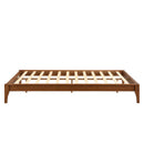 Solid Dry Bamboo Platform Bed Frame, With Slat Support