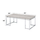 Chafik - Coffee Table - Natural Oak & Chrome - Atlantic Fine Furniture Inc
